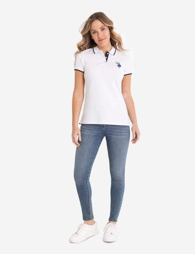 MULTI-TONAL LOGO SOLID POLO SHIRT 4