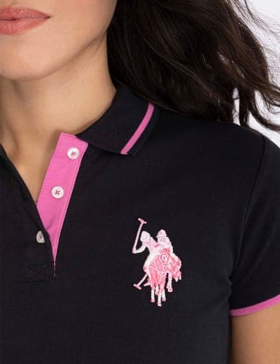 MULTI-TONAL LOGO SOLID POLO SHIRT 8