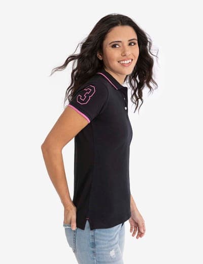 MULTI-TONAL LOGO SOLID POLO SHIRT 10