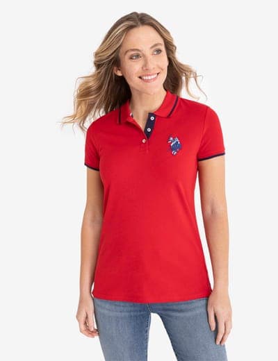 MULTI-TONAL LOGO SOLID POLO SHIRT 12