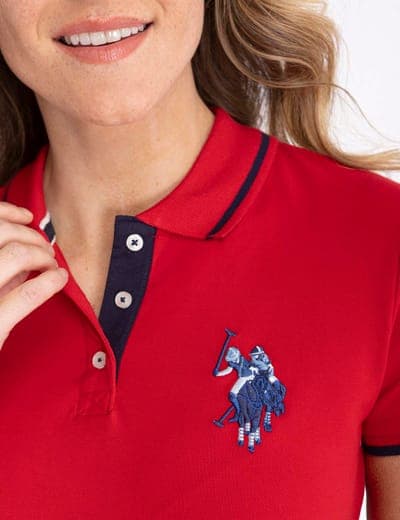 MULTI-TONAL LOGO SOLID POLO SHIRT 13