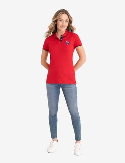 MULTI-TONAL LOGO SOLID POLO SHIRT 14