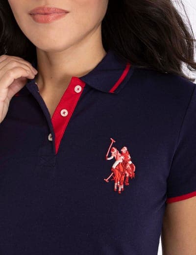 MULTI-TONAL LOGO SOLID POLO SHIRT 18