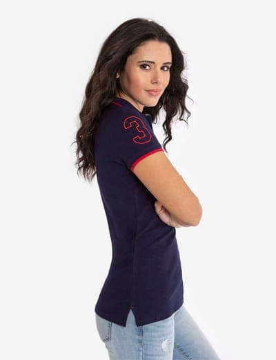 MULTI-TONAL LOGO SOLID POLO SHIRT 20