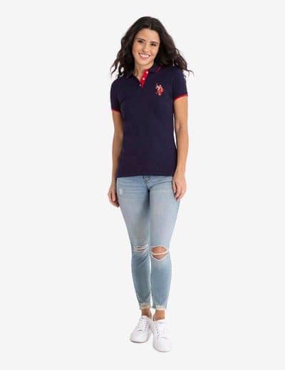 MULTI-TONAL LOGO SOLID POLO SHIRT 21