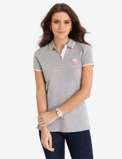 MULTI-TONAL LOGO SOLID POLO SHIRT 22