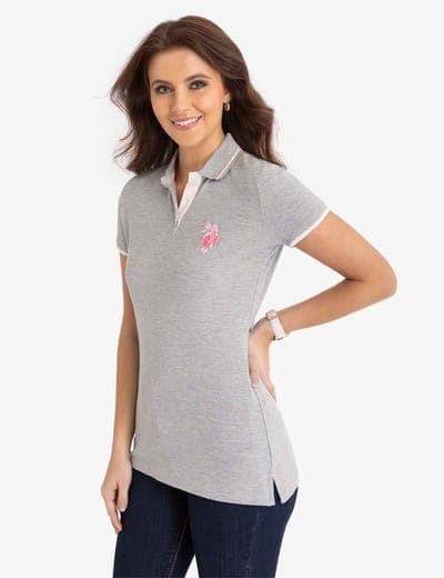 MULTI-TONAL LOGO SOLID POLO SHIRT 25