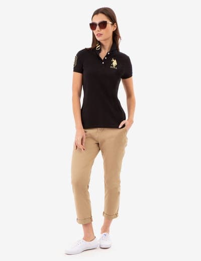 USPA METALLIC PRINT POLO SHIRT 8