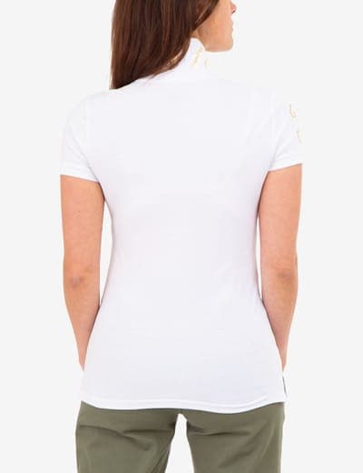 USPA METALLIC PRINT POLO SHIRT 14