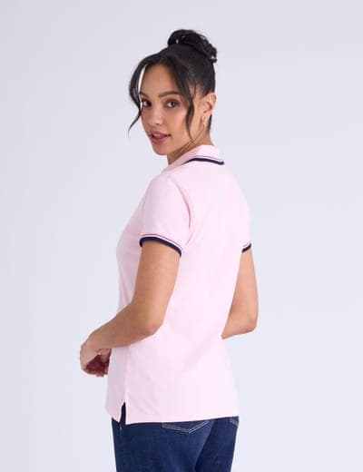 SIGNATURE STRIPE ZIP PLACKET POLO SHIRT 9