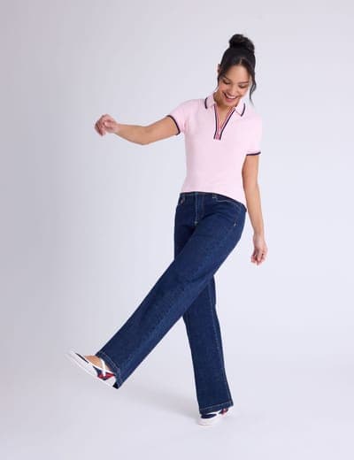 SIGNATURE STRIPE ZIP PLACKET POLO SHIRT 10