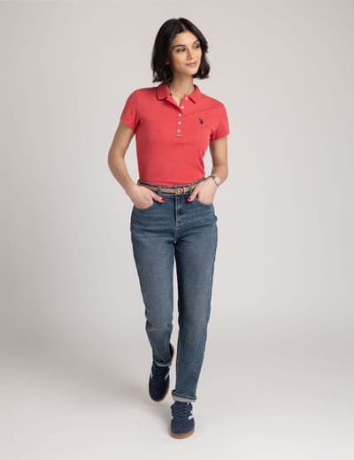 SLIM FIT INTERLOCK POLO SHIRT 7