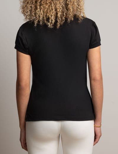 WHITE LABEL ZIP POLO SHIRT WITH PIPING 11