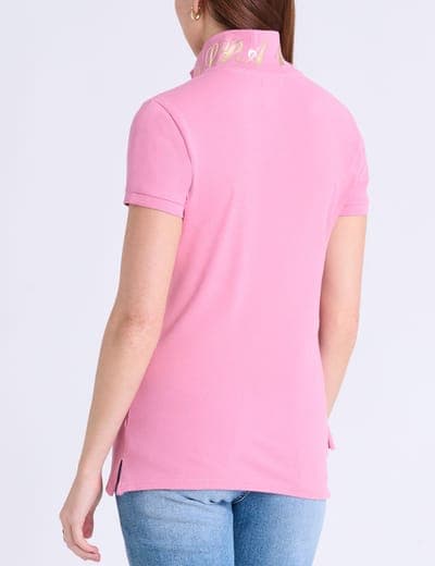 USPA METALLIC PRINT POLO SHIRT 9
