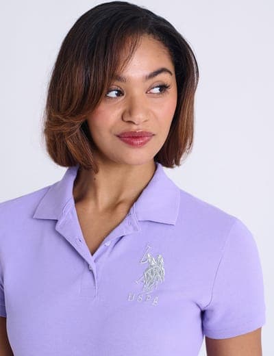 USPA METALLIC PRINT POLO SHIRT 13