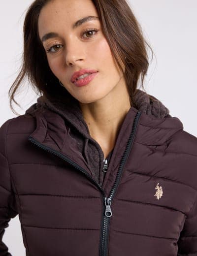PACKABLE HOODED CHANNEL PUFFER JACKET 2