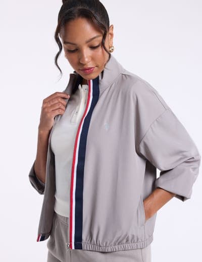 FULL ZIP STRIPE TRACK JACKET 2