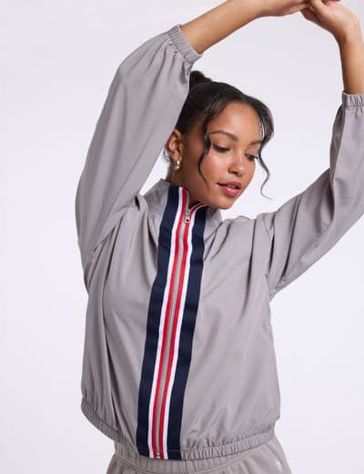 FULL ZIP STRIPE TRACK JACKET 4