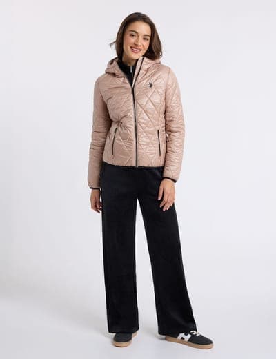 QUILTED PUFFER JACKET WITH HOOD 5