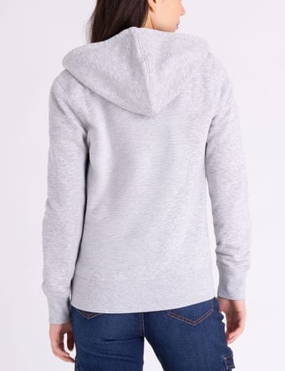 FLEECE FULL ZIP LOGO HOODIE 4
