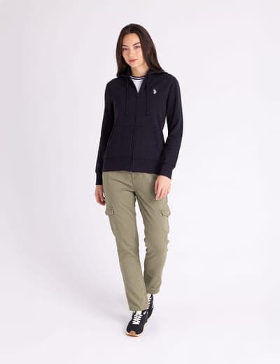 FLEECE FULL ZIP LOGO HOODIE 7