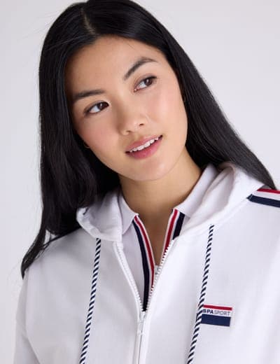 SIGNATURE STRIPE USPA SPORT ZIP HOODIE 3