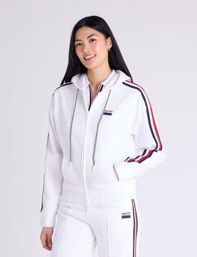 SIGNATURE STRIPE USPA SPORT ZIP HOODIE 2