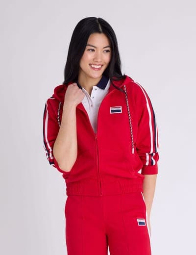 SIGNATURE STRIPE USPA SPORT ZIP HOODIE 11