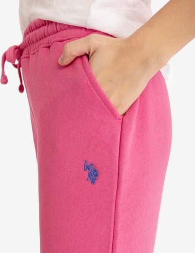 FLEECE HIGH WAISTED LOGO JOGGER 5