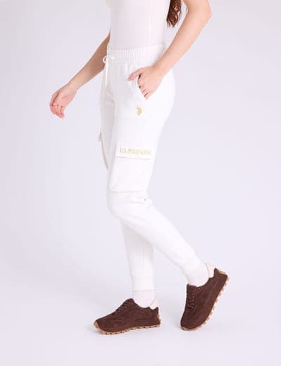 METALLIC EMBROIDERD CARGO JOGGER 1