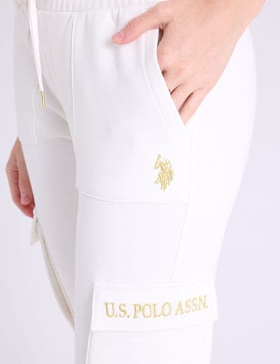 METALLIC EMBROIDERD CARGO JOGGER 2
