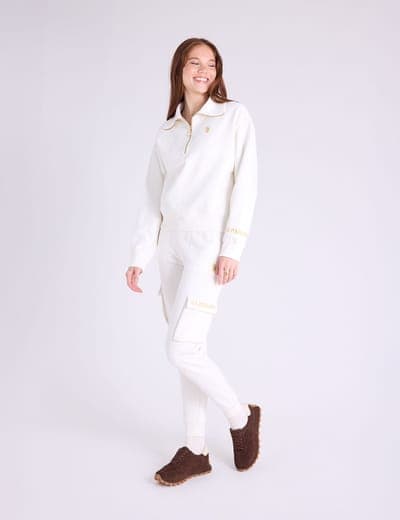 METALLIC EMBROIDERD CARGO JOGGER 3