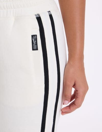 PIECED WIDE LEG FRENCH TERRY TRACK PANT 3