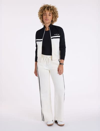 PIECED FULL ZIP FRENCH TERRY TRACK JACKET 4