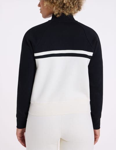 PIECED FULL ZIP FRENCH TERRY TRACK JACKET 6