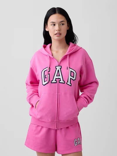 Relaxed Gap Logo Zip Hoodie 1