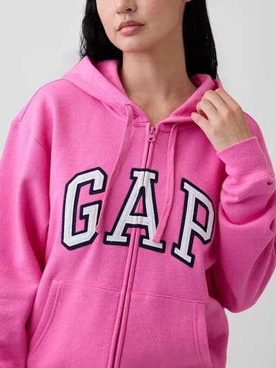 Relaxed Gap Logo Zip Hoodie 4