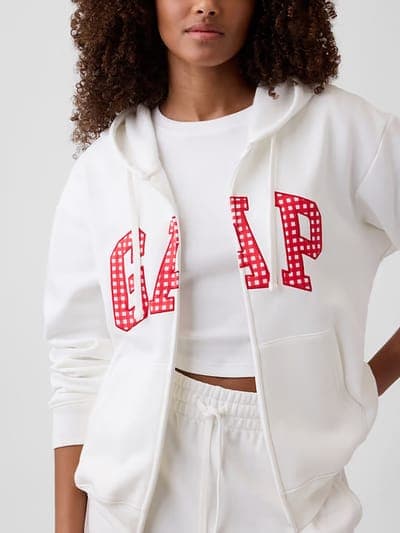 Relaxed Gap Logo Zip Hoodie 8