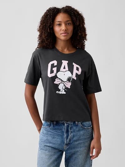 Peanuts Oversized Gap Logo T-Shirt 1