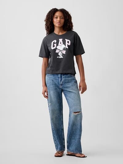 Peanuts Oversized Gap Logo T-Shirt 3