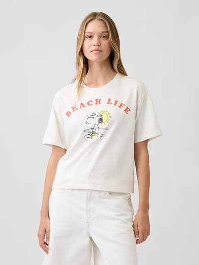 Peanuts Oversized Graphic T-Shirt 1