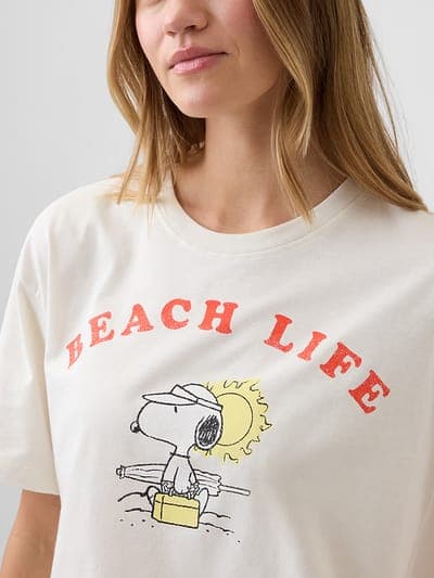 Peanuts Oversized Graphic T-Shirt 4