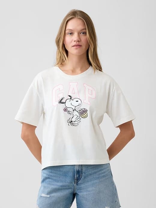 Peanuts Oversized Gap Logo T-Shirt