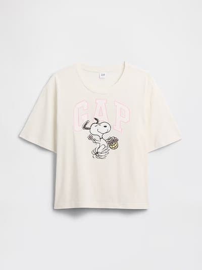 Peanuts Oversized Gap Logo T-Shirt 5