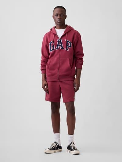 Adult Relaxed Gap Logo Zip Hoodie 3