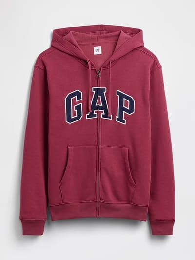 Adult Relaxed Gap Logo Zip Hoodie 4