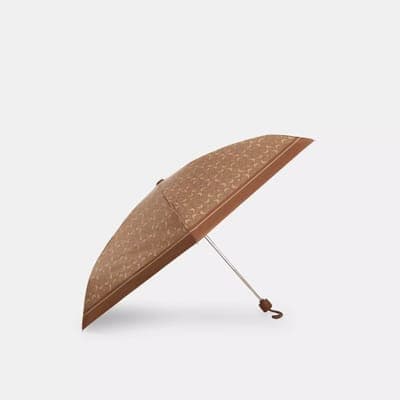Coach Outlet Uv Protection Mini Umbrella In Signature Print 3