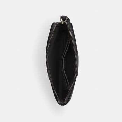 Coach Outlet Corner Zip Wristlet In Signature Canvas With Stripe 2