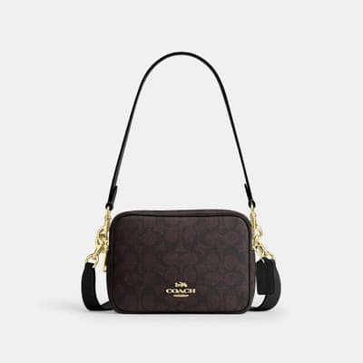 Coach Outlet Mini Carey Crossbody Bag In Signature Canvas 1