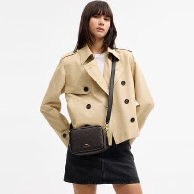 Coach Outlet Mini Carey Crossbody Bag In Signature Canvas 6